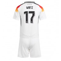 Camiseta Alemania Florian Wirtz #17 Primera Equipación Replica Eurocopa 2024 para niños mangas cortas (+ Pantalones cortos)